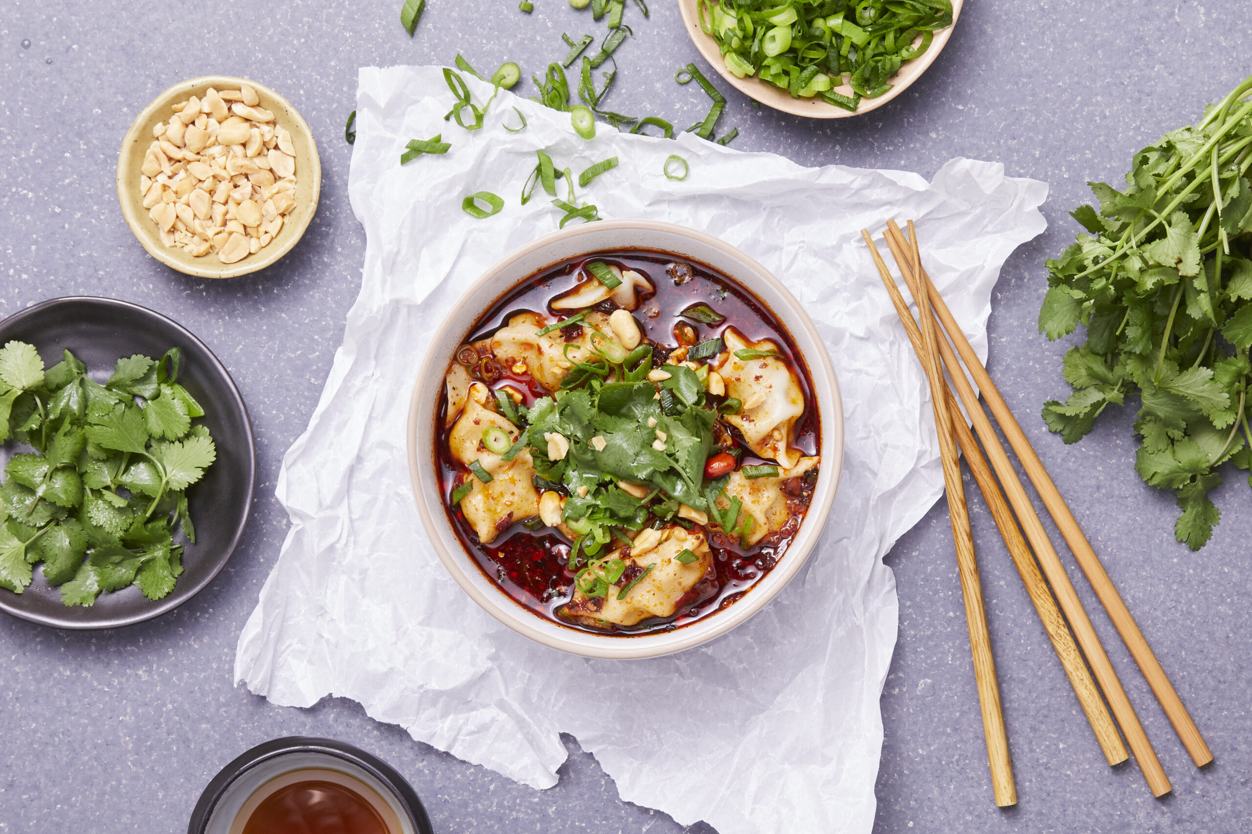 Pork & Chive Dan Dan Dumplings