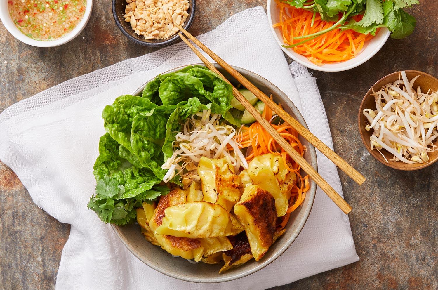 Pork & Chive Dumpling Bun Cha